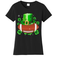 Football Leprechaun Lucky Shamrock St Patrick Day Men Boys  Women's T-Shirt