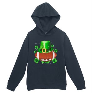 Football Leprechaun Lucky Shamrock St Patrick Day Men Boys  Urban Pullover Hoodie