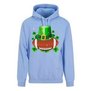 Football Leprechaun Lucky Shamrock St Patrick Day Men Boys  Unisex Surf Hoodie