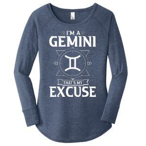 Funny Astrology May June Birthday Gifts Gemini Zodiac Sign Women's Perfect Tri Tunic Long Sleeve Shirt