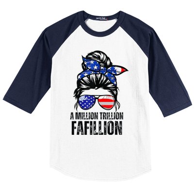 Funny A Million Trillion Fafillion Anti Biden Debate 2024 Baseball Sleeve Shirt