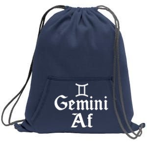 Funny Astrology May Or June Birthday Zodiac Sign Gemini Af Sweatshirt Cinch Pack Bag