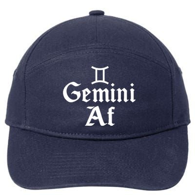 Funny Astrology May Or June Birthday Zodiac Sign Gemini Af 7-Panel Snapback Hat