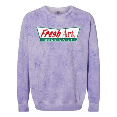 Fresh Art Made Daily! Colorblast Crewneck Sweatshirt