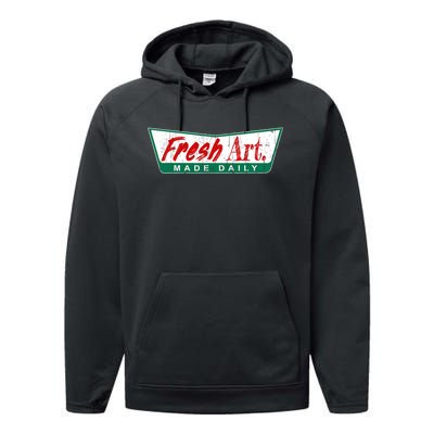 Fresh Art Made Daily! Performance Fleece Hoodie