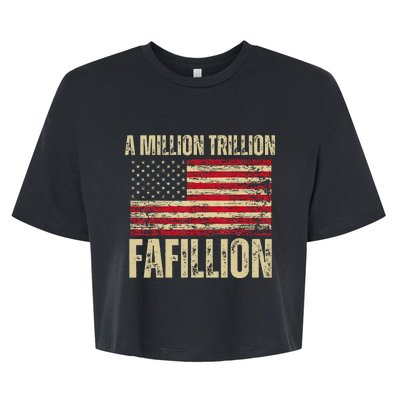 Funny A Million Trillion Fafillion Anti Biden Debate 2024 Bella+Canvas Jersey Crop Tee