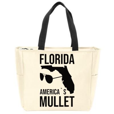 Florida America´s Mullet West Coast Zip Tote Bag