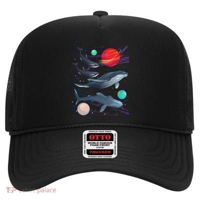 Funny Astronomy Marine Biology Marine Life Lover Funny Gift High Crown Mesh Back Trucker Hat