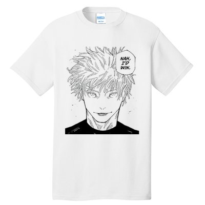 Funny Anime Meme Nah Id Win Reference Gojo Tall T-Shirt