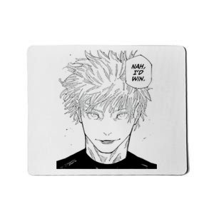 Funny Anime Meme Nah Id Win Reference Gojo Mousepad