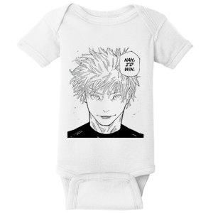 Funny Anime Meme Nah Id Win Reference Gojo Baby Bodysuit