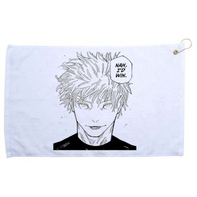 Funny Anime Meme Nah Id Win Reference Gojo Grommeted Golf Towel