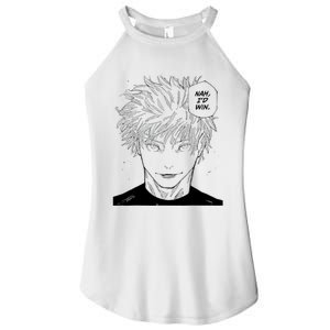 Funny Anime Meme Nah Id Win Reference Gojo Women’s Perfect Tri Rocker Tank