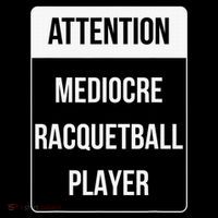 Funny Attention Mediocre Racquetball Player Gift Impact Tech Backpack