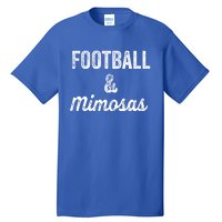 Football And Mimosas Gift Game Day Sunday Mom Wife Sports Gift Tall T-Shirt