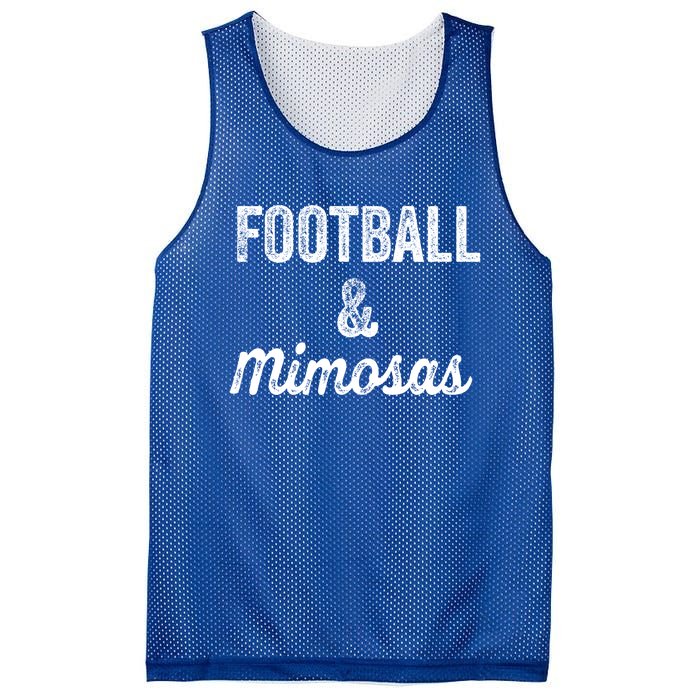 Football And Mimosas Gift Game Day Sunday Mom Wife Sports Gift Mesh Reversible Basketball Jersey Tank