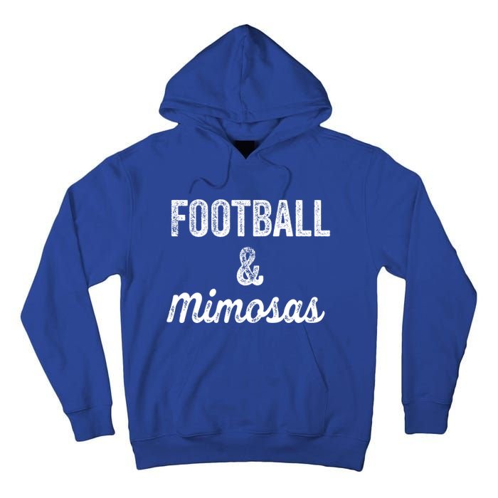 Football And Mimosas Gift Game Day Sunday Mom Wife Sports Gift Tall Hoodie