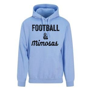 Football And Mimosas Gift Game Day Sunday Mom Wife Sports Gift Unisex Surf Hoodie