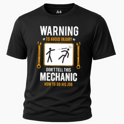 Funny Auto Mechanic Warning To Avoid Injury Mechanic Performance Shirt