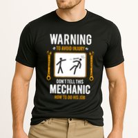 Funny Auto Mechanic Warning To Avoid Injury Mechanic Performance Shirt