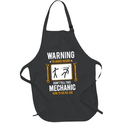 Funny Auto Mechanic Warning To Avoid Injury Mechanic Apron