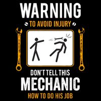 Funny Auto Mechanic Warning To Avoid Injury Mechanic Bucket Hat