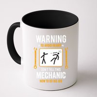 Funny Auto Mechanic Warning To Avoid Injury Mechanic Mug