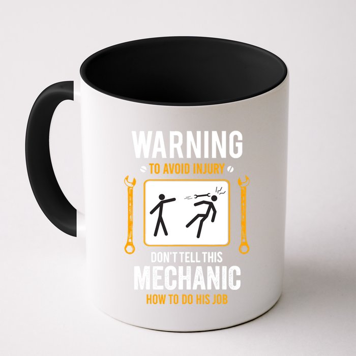 Funny Auto Mechanic Warning To Avoid Injury Mechanic Mug