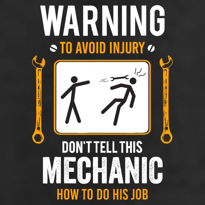Funny Auto Mechanic Warning To Avoid Injury Mechanic Tumbler