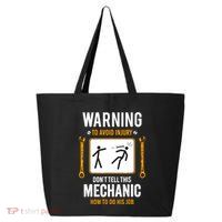 Funny Auto Mechanic Warning To Avoid Injury Mechanic 25L Jumbo Tote
