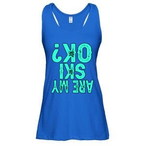 Funny Are My Ski Ok Skier Skis Skiing Snowboard Winter Gift Ladies Essential Flowy Tank