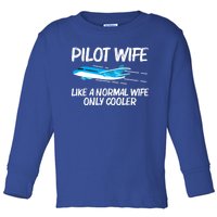 Funny Airplane Mom Captain Aviation Plane Engine Gift Toddler Long Sleeve Shirt