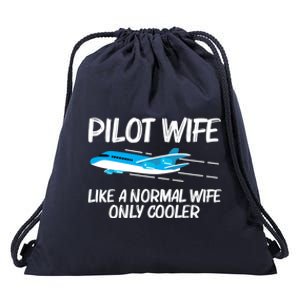 Funny Airplane Mom Captain Aviation Plane Engine Gift Drawstring Bag