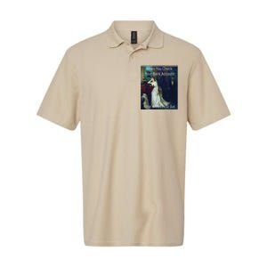 Funny Art Meme When You Check Your Bank Account Softstyle Adult Sport Polo