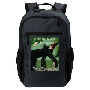 Funny Art Meme When You Check Your Bank Account Money Joke Daily Commute Backpack