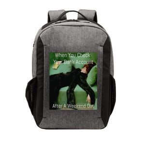 Funny Art Meme When You Check Your Bank Account Money Joke Vector Backpack