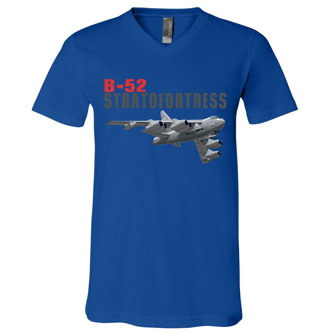 Fun American Military Aviation B52 Stratofortress Bomber Meaningful Gift V-Neck T-Shirt