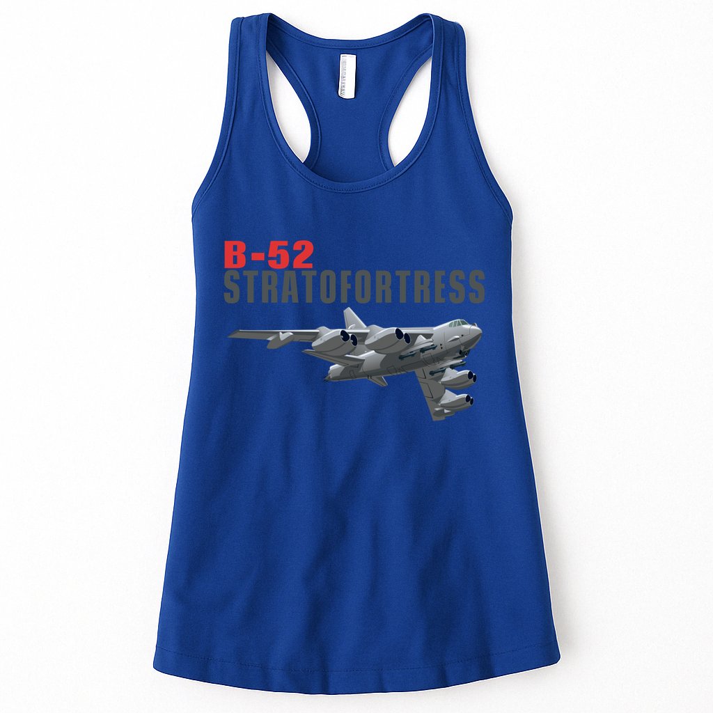 Fun American Military Aviation B52 Stratofortress Bomber Meaningful Gift Womens Tank Top