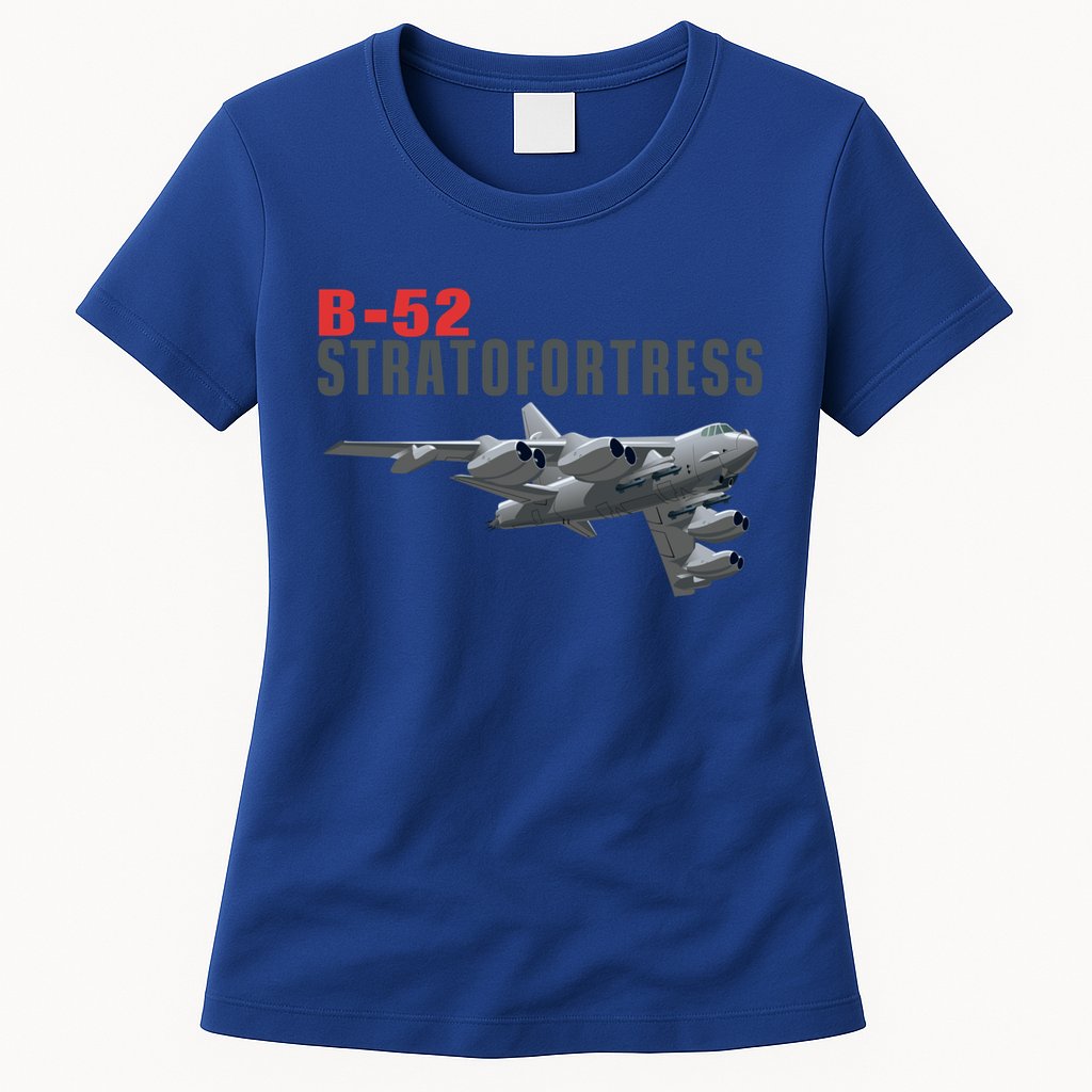Fun American Military Aviation B52 Stratofortress Bomber Meaningful Gift Womens T-Shirt
