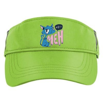 Funny Angry Meh Cat Comic Adult Drive Performance Visor