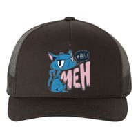 Funny Angry Meh Cat Comic Yupoong Adult 5-Panel Trucker Hat