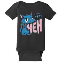 Funny Angry Meh Cat Comic Baby Bodysuit