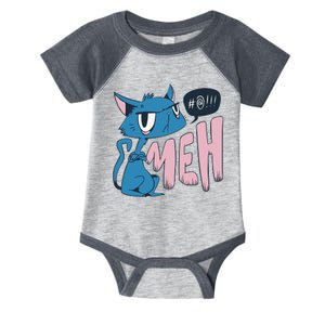 Funny Angry Meh Cat Comic Infant Baby Jersey Bodysuit