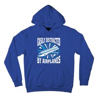 Funny Aircraft Mechanic Easily Distracted By Airplanes Gift Hoodie