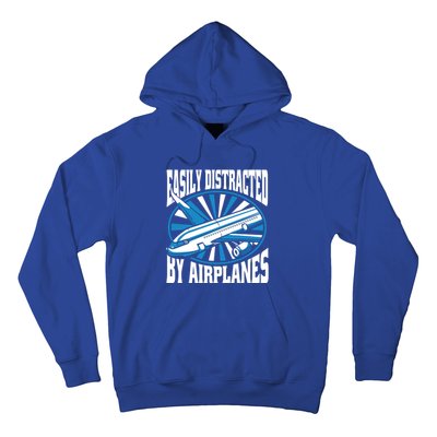 Funny Aircraft Mechanic Easily Distracted By Airplanes Gift Hoodie