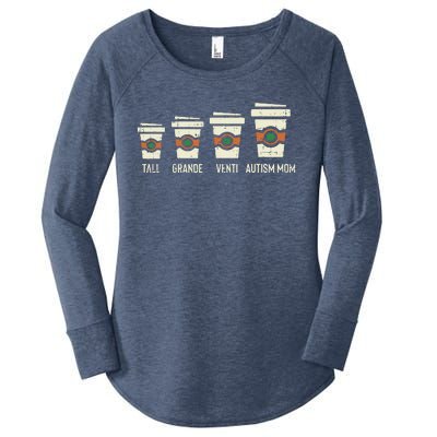 Funny Autism Mom Coffee Awareness Mothers Day Women's Perfect Tri Tunic Long Sleeve Shirt