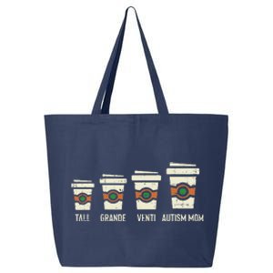 Funny Autism Mom Coffee Awareness Mothers Day 25L Jumbo Tote