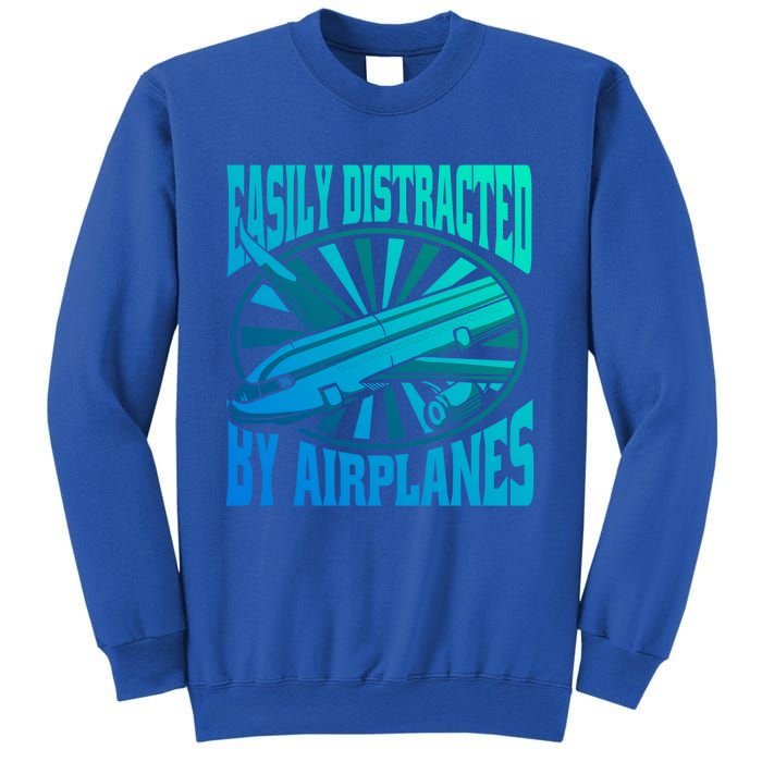 Funny Aircraft Mechanic Easily Distracted By Airplanes Gift Sweatshirt