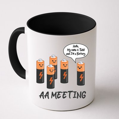 Funny AA Meeting AA Batteries Mug