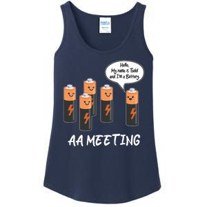 Funny AA Meeting AA Batteries Ladies Essential Tank